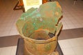 antique bronze drums at museum, nekara artefacts