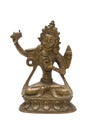 Antique bronze sculpture of buddha Royalty Free Stock Photo