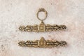 Antique bronze wall embroidery holders