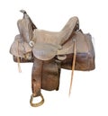 Antique Brown Leather Saddle