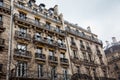 Antique buildings at Danton street in Paris Royalty Free Stock Photo