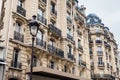 Antique buildings at Danton street in Paris Royalty Free Stock Photo