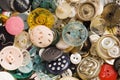 Antique buttons background Royalty Free Stock Photo