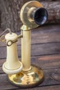 Antique 1913 Candlestick Telephone, Vintage Concept.