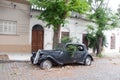 Antique car on the street Royalty Free Stock Photo