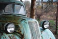 Antique car front view Royalty Free Stock Photo