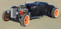 327 V8 Engine Hot Rod Rat Rod Bucket Roadster Royalty Free Stock Photo