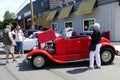 Vintage Hot Rod Car in Show on the Street