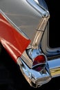 Antique car tail fin Royalty Free Stock Photo