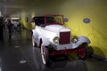 Antique cars in America`s car museum Royalty Free Stock Photo