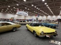 Antique cars on DFW Auto show TX USA 2019 Royalty Free Stock Photo