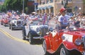 Antique Cars in July 4th Parade, Pacific Palisades, California