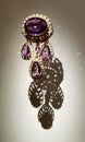 1850 Antique Cartier Jewelry Parure Pendant Gold Amethysts Pexiglass Princess Mathilde Bonaparte Fashion Accessory Design Jewels