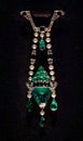 1913 Antique Cartier Jewelry Stomacher Brooch Platinum Diamonds Emerald Pearls Onyx Luxury Lifestyle Jewels Design