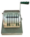 Antique cash register front Royalty Free Stock Photo