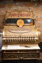 Antique cash register in the restored building Denny Bar Co