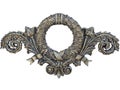 Antique cast accessory. Isolated