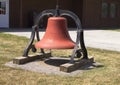 Antique Cast Iron Bell on a Stand Royalty Free Stock Photo