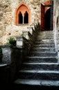 Antique castle staircase