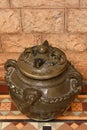 Antique ceramic pot in the palace of bangalore.