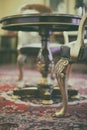 Antique chair on the carpet Royalty Free Stock Photo