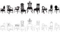 Antique chairs Royalty Free Stock Photo