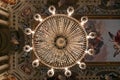 Antique chandelier of a room in palazzo moroni, Bergamo