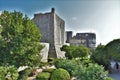 Antique charm of old Dubrovnik.The Bocard tower