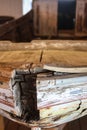 Antique Chesapeake Bay canoe used for hunting and fishing.