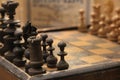 Antique chess Royalty Free Stock Photo