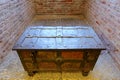 An antique chest at Castle Fortress (Castelvecchio) in Verona, northern Italy