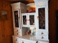 Antique chest of drawers in the interior of the house