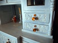 Antique chest of drawers in the interior of the house