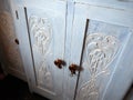 Antique chest of drawers in the interior of the house