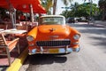 Antique Chevrolet sedan in Miami Beach, Florida.