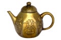 Antique Chinese Brass Tea Pot Royalty Free Stock Photo