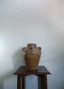 Antique chinese ceramic storage jars Royalty Free Stock Photo