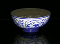 Antique Chinese Ceramic White Glass Bowynasty l Delft Floral Bowls Qianlong Qing DForbidden City Maritime Silkroad Palace Museum Royalty Free Stock Photo