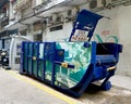 China Macao Lou Lim Ieoc Garden Painting Mural Art Architecture Macau Rubbish Bin Trash Station Facility Waste Garbage Chamber Royalty Free Stock Photo