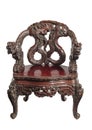 Antique Chinese chair carved with dragons Royalty Free Stock Photo