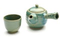 Antique chinese teapot and a tea cup Royalty Free Stock Photo