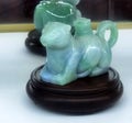 Antique Chinese Zodiac Animals Tiger Jade Teapots Tigers Teapot Design Kettle Precious Stone Rock Pot Sculpture Arts Craftsmanship