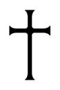 Antique Christian cross icon symbol