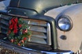 Antique Christmas Truck - Wreath on Grill