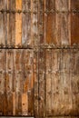 Antique church wood door in Canete Cuenca Spain Royalty Free Stock Photo