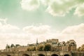 Antique city building in paris Royalty Free Stock Photo