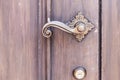 Antique classic brass door