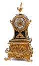 Antique clock with animals figurines