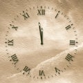 Antique clock face Royalty Free Stock Photo