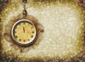 Antique clock face with lace Royalty Free Stock Photo